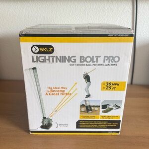 NEW SKLZ Lightning Bolt Pro Soft Micro Ball Pitching Machine